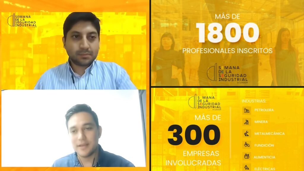 Juan David Ocampo como host de la Semana de la Seguridad Industrial, con más de 1.800 profesionales inscritos