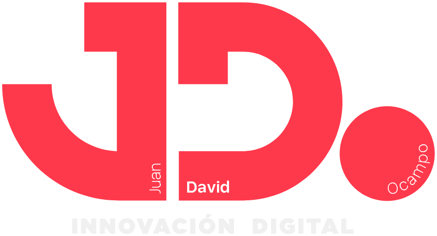 Logo JD. Juan David Ocampo, Innovación Digital